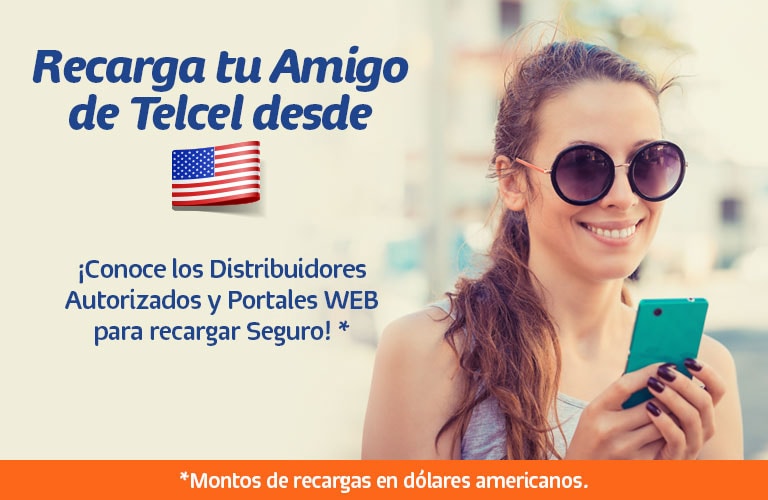 Recarga tu Amigo de Telcel en el extranjero  Telcel
